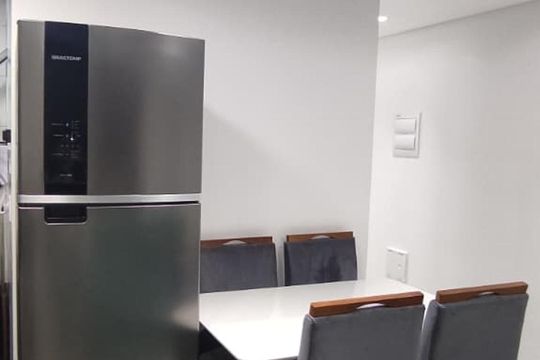 Cozinha de apartamento à venda com 2 quartos, 54m² em Casa Branca, Santo André