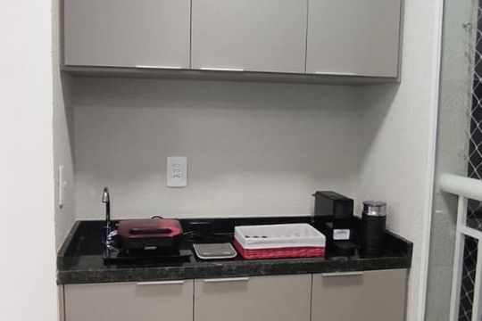 Cozinha de apartamento à venda com 2 quartos, 54m² em Casa Branca, Santo André