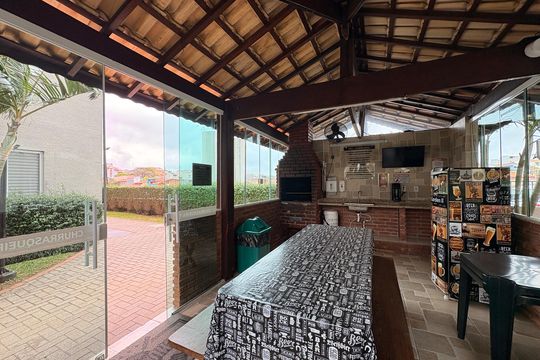 Área comum - Churrasqueira de apartamento para alugar com 2 quartos, 50m² em Parque Erasmo Assunção, Santo André