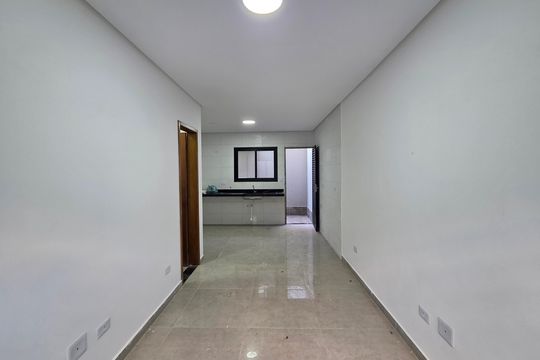 Sala de casa de condomínio para alugar com 2 quartos, 58m² em Aviação, Praia Grande
