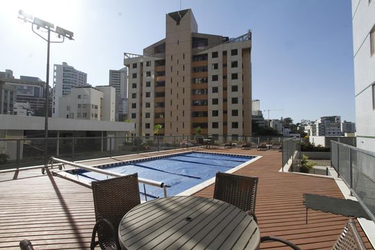 Área comum - Piscina de apartamento à venda com 3 quartos, 85m² em Luxemburgo, Belo Horizonte