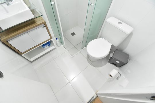 Banheiro de apartamento para alugar com 2 quartos, 59m² em Iná, São José dos Pinhais