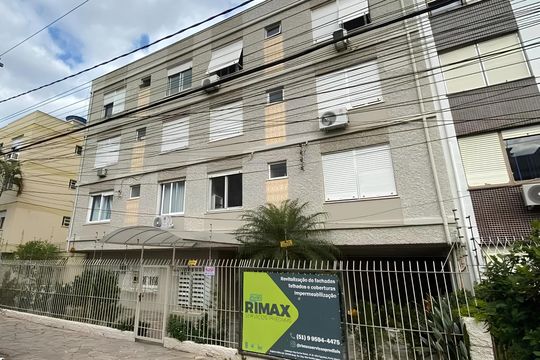 Fachada de apartamento à venda com 2 quartos, 64m² em Menino Deus, Porto Alegre