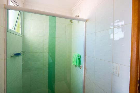 Banheiro do quarto 1 de apartamento para alugar com 2 quartos, 60m² em Vila Príncipe de Gales, Santo André