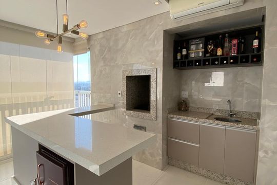 Varanda Gourmet de apartamento à venda com 3 quartos, 162m² em Tatuapé, São Paulo
