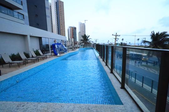 Área comum - Piscina de apartamento para alugar com 3 quartos, 105m² em Jaguaribe, Salvador