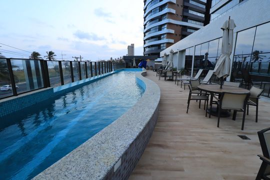 Área comum - Piscina de apartamento para alugar com 3 quartos, 105m² em Jaguaribe, Salvador