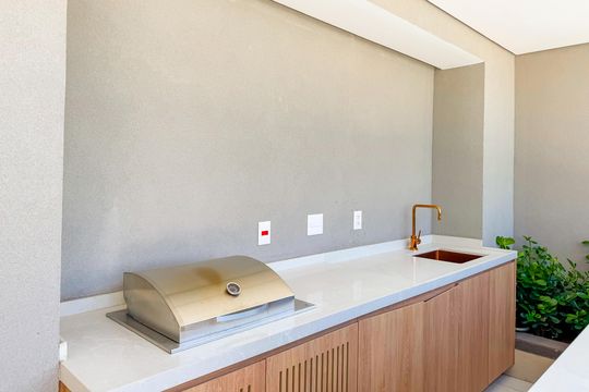 Churrasqueira de kitnet/studio para alugar com 1 quarto, 31m² em Vila Mariana, São Paulo