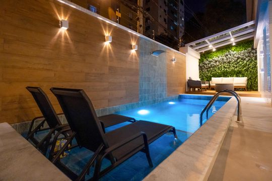 Área externa de casa para alugar com 3 quartos, 175m² em Embaré, Santos
