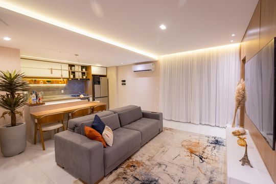 Sala de casa para alugar com 3 quartos, 175m² em Embaré, Santos