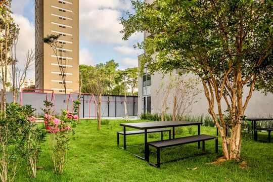 Área comum de kitnet/studio à venda com 1 quarto, 24m² em Vila Olímpia, São Paulo