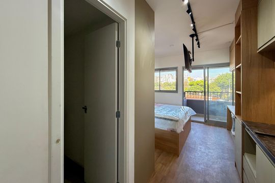 Cozinha de kitnet/studio à venda com 1 quarto, 24m² em Vila Olímpia, São Paulo
