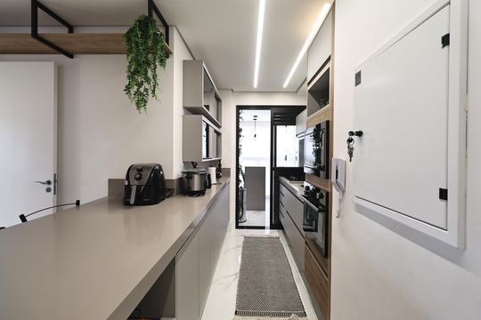 Cozinha de apartamento à venda com 3 quartos, 132m² em Jardim, Santo André