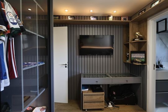 Suite 1 de apartamento à venda com 3 quartos, 132m² em Jardim, Santo André