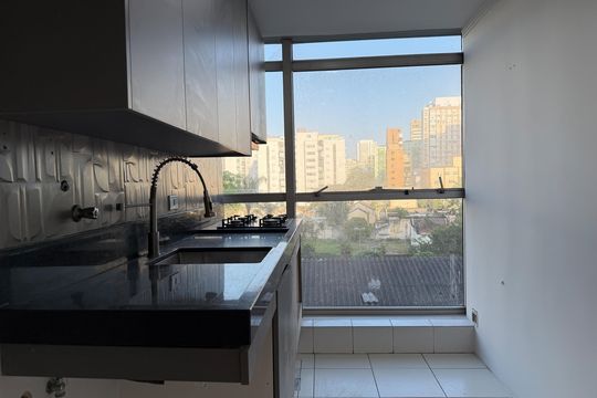 Cozinha  de apartamento para alugar com 1 quarto, 43m² em Aparecida, Santos