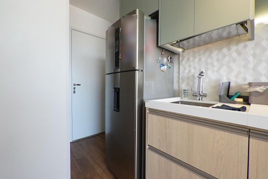 Cozinha de kitnet/studio para alugar com 1 quarto, 31m² em Vila Mariana, São Paulo