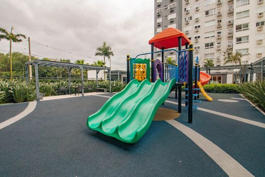 Área comum - Playground de apartamento para alugar com 2 quartos, 59m² em Jardim do Salso, Porto Alegre
