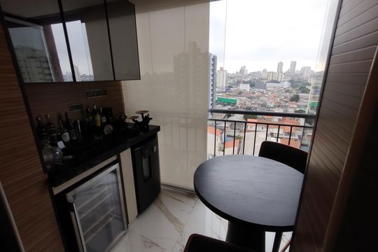 Varanda de apartamento para alugar com 2 quartos, 62m² em Chácara Santo Antônio (Zona Leste), São Paulo
