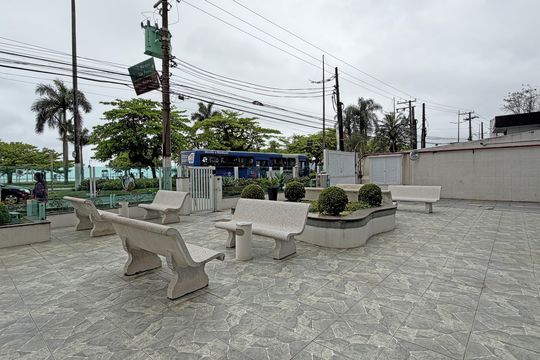 Área comum de apartamento para alugar com 1 quarto, 60m² em José Menino, Santos