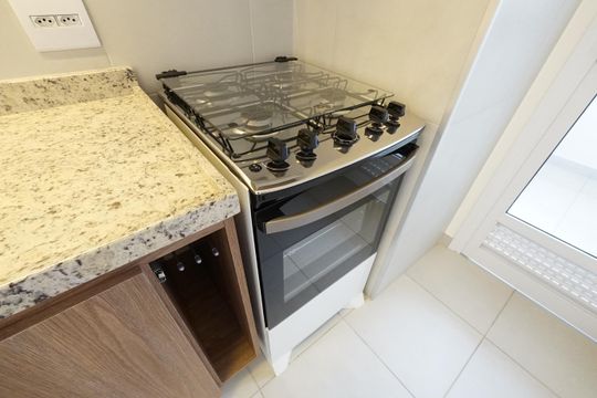 Cozinha de apartamento para alugar com 1 quarto, 60m² em Liberdade, São Paulo