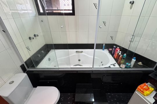 Banheiro - Suíte de apartamento à venda com 3 quartos, 135m² em Centro, São Bernardo do Campo