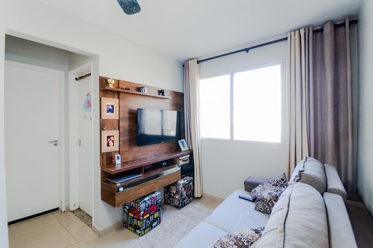 Sala de apartamento à venda com 2 quartos, 45m² em Morros, Guarulhos