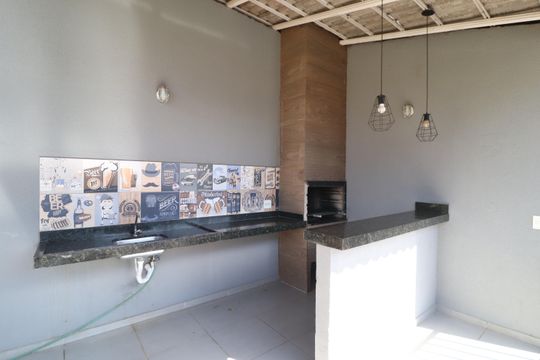 Área comum - Churrasqueira de apartamento para alugar com 3 quartos, 61m² em Mansour, Uberlândia