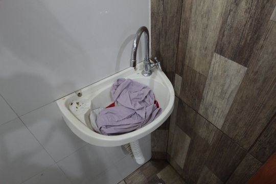 Banheiro Social de casa para alugar com 1 quarto, 55m² em Justinópolis, Belo Horizonte