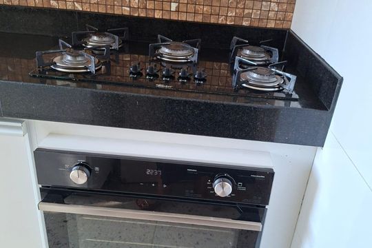 Cozinha de apartamento à venda com 3 quartos, 78m² em Paquetá, Belo Horizonte