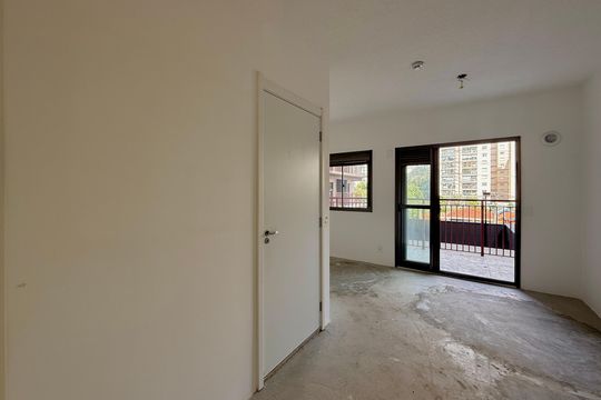 Cozinha  de kitnet/studio à venda com 1 quarto, 36m² em Brooklin, São Paulo