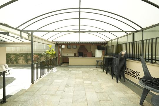 Área comum - Churrasqueira de apartamento à venda com 3 quartos, 97m² em Vila Gilda, Santo André