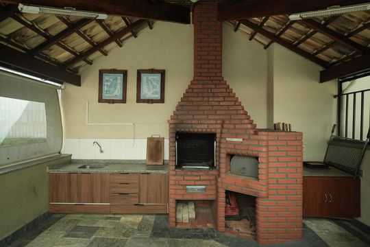 Área comum - Churrasqueira de apartamento à venda com 3 quartos, 97m² em Vila Gilda, Santo André