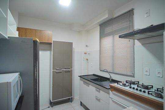 Cozinha de apartamento para alugar com 2 quartos, 55m² em Santos Dumont, São Leopoldo
