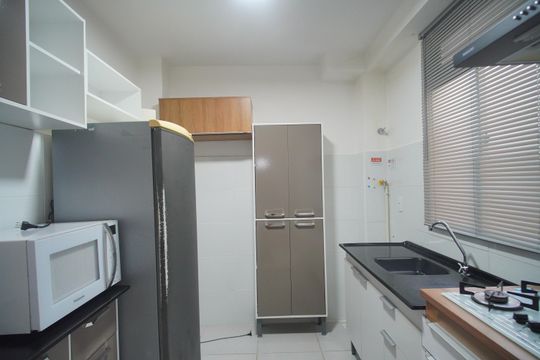 Cozinha de apartamento para alugar com 2 quartos, 55m² em Santos Dumont, São Leopoldo