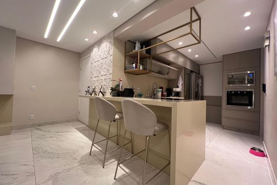 Cozinha de apartamento para alugar com 2 quartos, 120m² em Castelo, Belo Horizonte