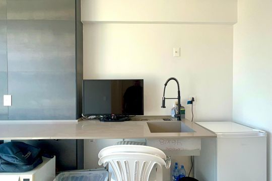 Cozinha de apartamento à venda com 1 quarto, 46m² em Pinheiros, São Paulo