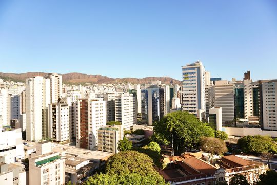Suíte - Vista   de apartamento para alugar com 3 quartos, 82m² em Funcionários, Belo Horizonte