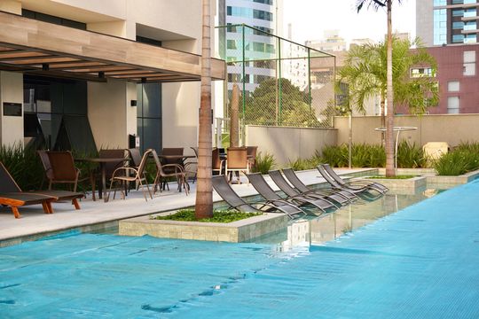 Área comum - Piscina de apartamento para alugar com 3 quartos, 82m² em Funcionários, Belo Horizonte