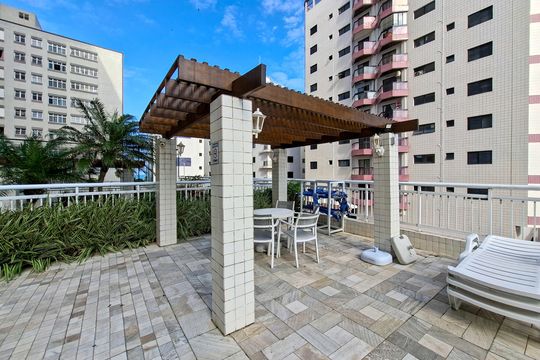 Área comum - Piscina de apartamento para alugar com 2 quartos, 62m² em Vila Assuncao, Praia Grande