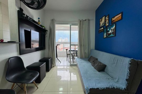 Apartamento para alugar com 1 quarto, 43m² em Maracanã, Praia Grande