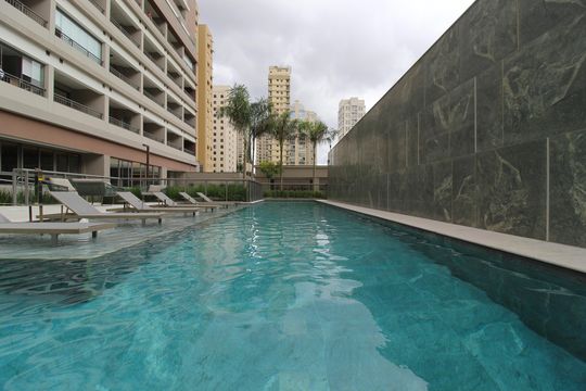 Área Comum - Piscina de kitnet/studio para alugar com 1 quarto, 41m² em Planalto Paulista, São Paulo