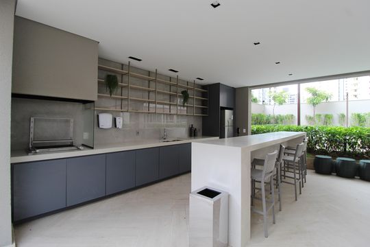 Área Comum - Churrasqueira de kitnet/studio para alugar com 1 quarto, 41m² em Planalto Paulista, São Paulo