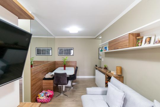 Sala de apartamento à venda com 2 quartos, 55m² em Vila Mascote, São Paulo