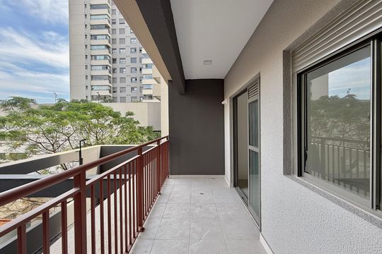 Sacada de kitnet/studio à venda com 1 quarto, 36m² em Brooklin, São Paulo