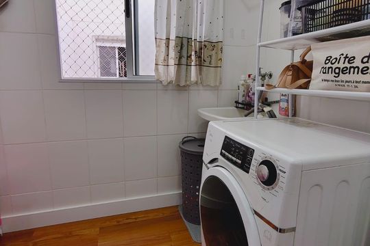 Área de serviço de apartamento à venda com 2 quartos, 62m² em Vila Nambi, Jundiaí