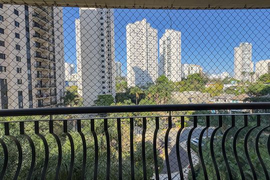 Vista da Sacada de apartamento à venda com 3 quartos, 140m² em Santo Amaro, São Paulo