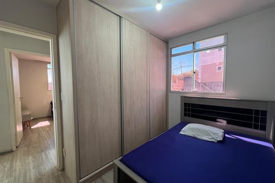 Quarto 1 de apartamento para alugar com 2 quartos, 55m² em Vila Francisco Mariano, Contagem