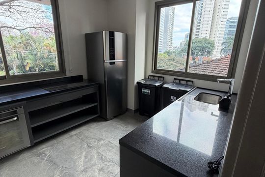 Área externa de kitnet/studio à venda com 1 quarto, 20m² em Jardim das Acacias, São Paulo