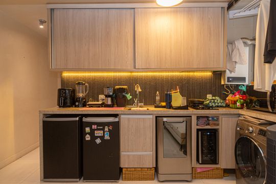 Cozinha de apartamento à venda com 1 quarto, 39m² em Consolação, São Paulo