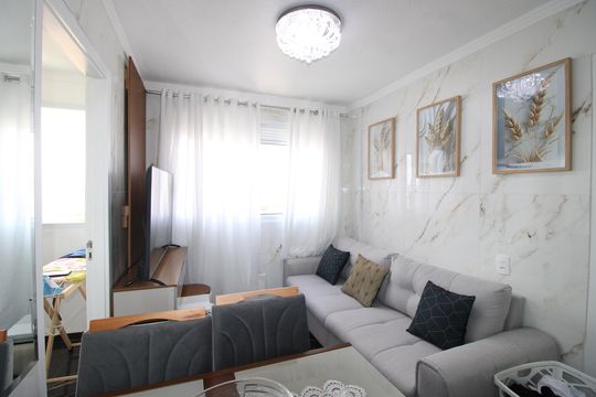 Sala de apartamento para alugar com 2 quartos, 37m² em Conjunto Habitacional Santa Etelvina Iii, São Paulo